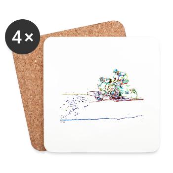 BMX - Coasters (set of 4) - white - Front