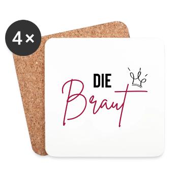 die braut - Untersetzer (4er-Set) - Weiß - Vorne