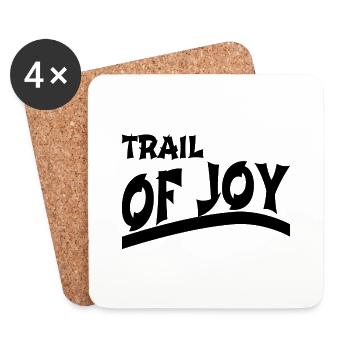 awesome mountain biking tips happy humor gift - Untersetzer (4er-Set) - Weiß - Vorne