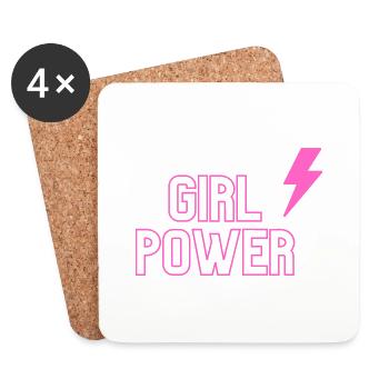 Blitz Girl Power - Dessous de verre (lot de 4) - blanc - Devant
