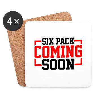 Six Pack Coming Soon 63 - Coasters (set of 4) - white - Front