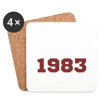 Original 1983 - Dessous de verre (lot de 4) - blanc - Devant
