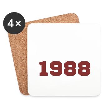 Original 1988 - Dessous de verre (lot de 4) - blanc - Devant