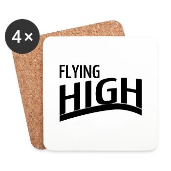 sky enthusiasts happy flight adventures - Untersetzer (4er-Set) - Weiß - Vorne