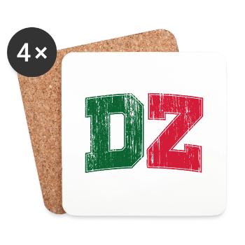 DZ Vintage-Stil - Untersetzer (4er-Set) - Weiß - Vorne