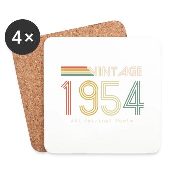 Épique et Légendaire né en 1954 : 70e anniversaire - Dessous de verre (lot de 4) - blanc - Devant