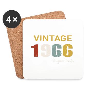 Original parts 1966 - 58th Anniversary Gift - Coasters (set of 4) - white - Front
