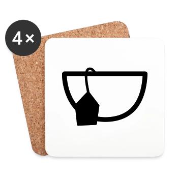 Tea - Coasters (set of 4) - white - Front
