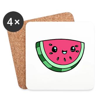 Melon Milena - Untersetzer (4er-Set) - Weiß - Vorne