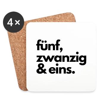 Five, Twenty & One - Coasters (set of 4) - white - Front