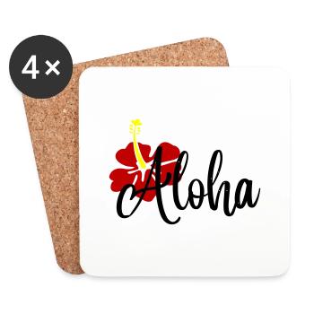 ALoha - Untersetzer (4er-Set) - Weiß - Vorne