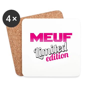 MEUF LIMITED EDITION - Dessous de verre (lot de 4) - blanc - Devant