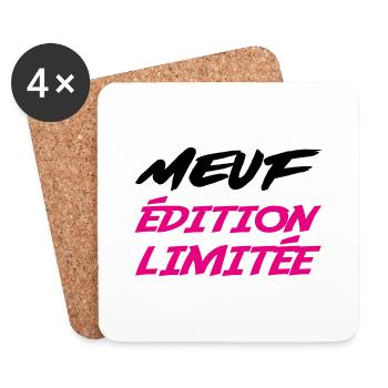 MEUF édition limitée - Dessous de verre (lot de 4) - blanc - Devant