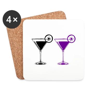 cocktails 2 - Untersetzer (4er-Set) - Weiß - Vorne