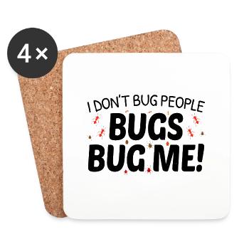 Insect Collector Entomology Entomologist Bug Lover - Coasters (set of 4) - white - Front