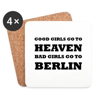 Good Girls Bad Girls Berlin - Coasters (set of 4) - white - Front