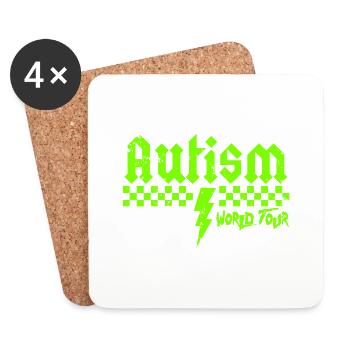 Autism awareness different different better - Coasters (set of 4) - white - Front