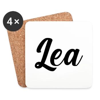 Lea Name - Coasters (set of 4) - white - Front