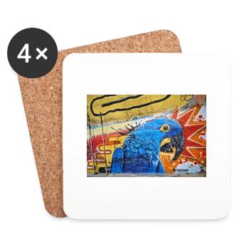 Graffiti World 6 - Coasters (set of 4) - white - Front