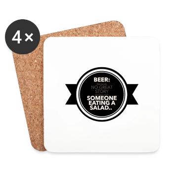 "The True Story Starter" - Coasters (set of 4) - white - Front