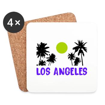 los angeles - Untersetzer (4er-Set) - Weiß - Vorne