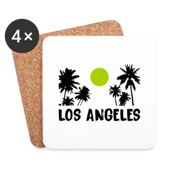 los angeles - Untersetzer (4er-Set) - Weiß - Vorne