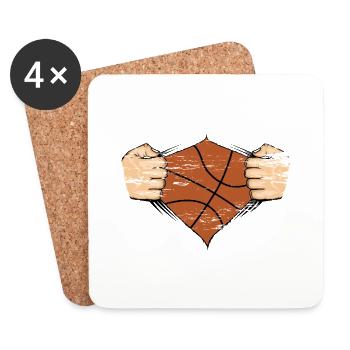 Basketball Design used - Coasters (set of 4) - white - Front