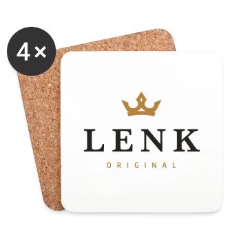 Logo de la famille Lenk Original - Dessous de verre (lot de 4) - blanc - Devant