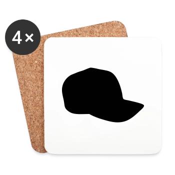 Basecap - Dessous de verre (lot de 4) - blanc - Devant
