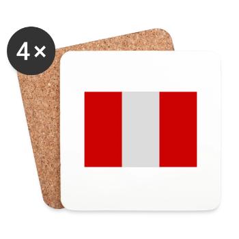 Peru - Coasters (set of 4) - white - Front