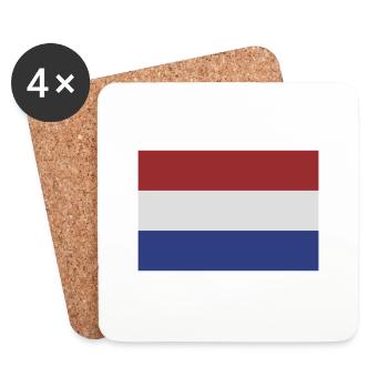 niederlande - Untersetzer (4er-Set) - Weiß - Vorne
