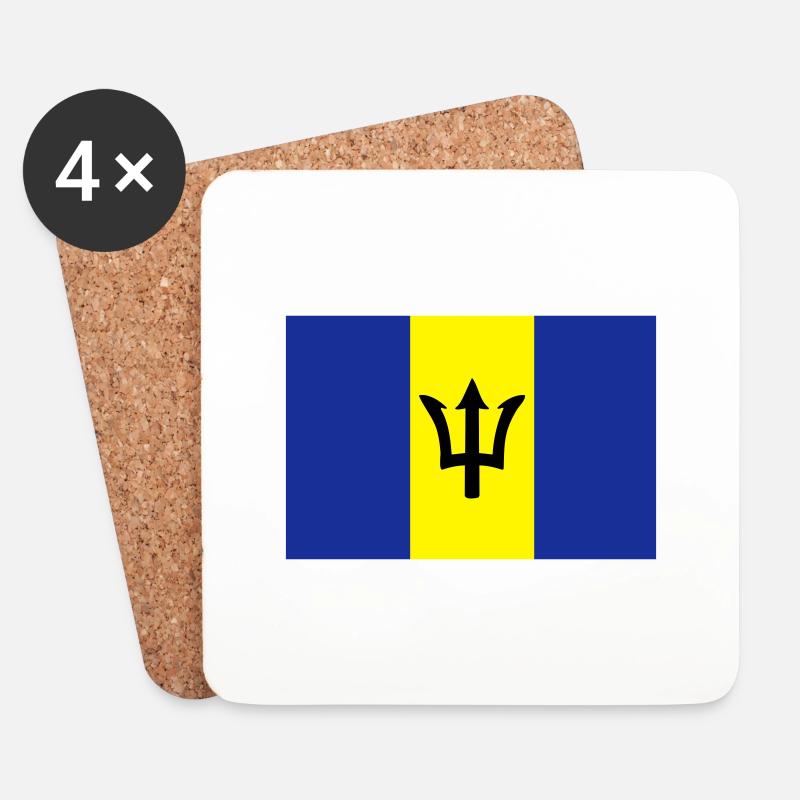 barbados - Untersetzer (4er-Set) - Weiß