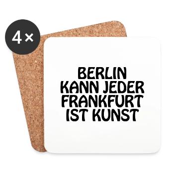 Berlin kann jeder - FFM - Untersetzer (4er-Set) - Weiß - Vorne