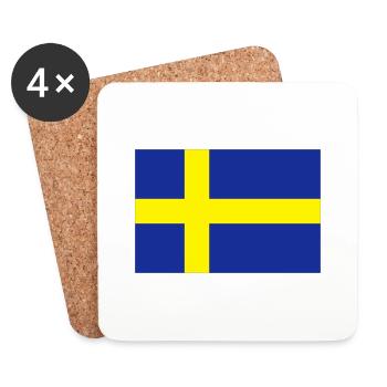 schweden - Coasters (set of 4) - white - Front