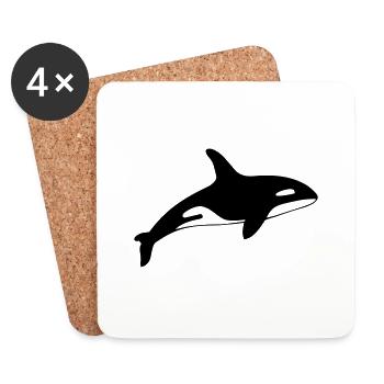 dolphin - Untersetzer (4er-Set) - Weiß - Vorne