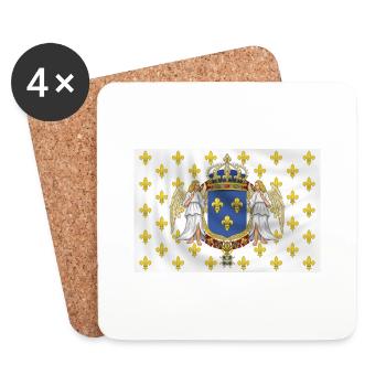 france_royaliste - Dessous de verre (lot de 4) - blanc - Devant