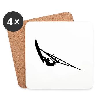 Windsurfer - Coasters (set of 4) - white - Front