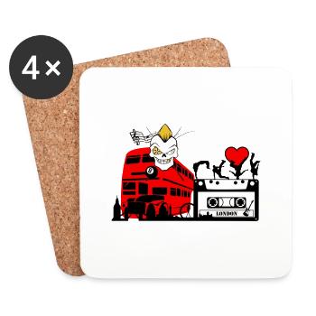 london - Coasters (set of 4) - white - Front