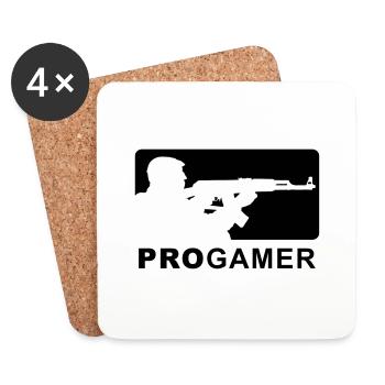 progamer - Untersetzer (4er-Set) - Weiß - Vorne