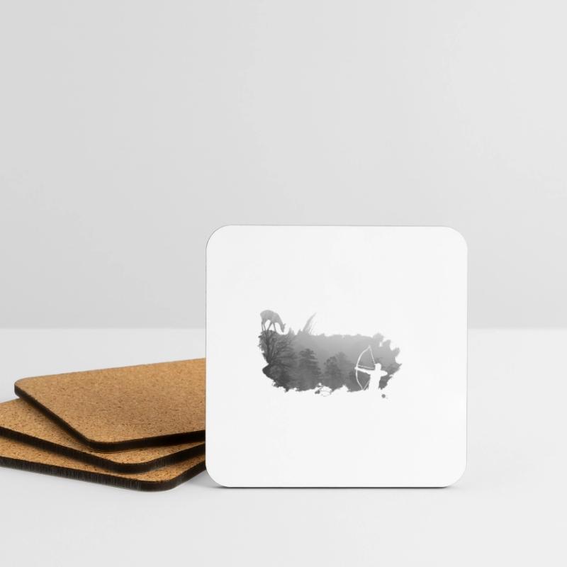 bowhunter splash mist Coasters (set of 4)