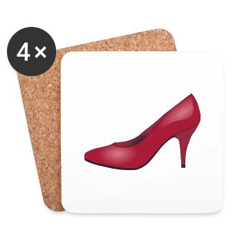 chaussures highheels schoes flipflops boots bottes36 - Dessous de verre (lot de 4) - blanc - Devant