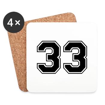 33 - Coasters (set of 4) - white - Front