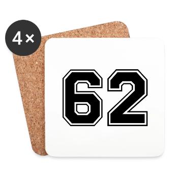 62 - Untersetzer (4er-Set) - Weiß - Vorne