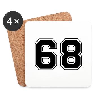 68 - Untersetzer (4er-Set) - Weiß - Vorne