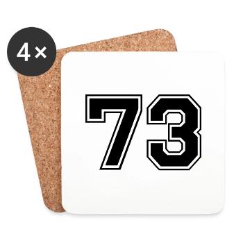 73 - Coasters (set of 4) - white - Front