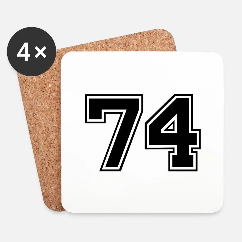 74 - Coasters (set of 4) - white