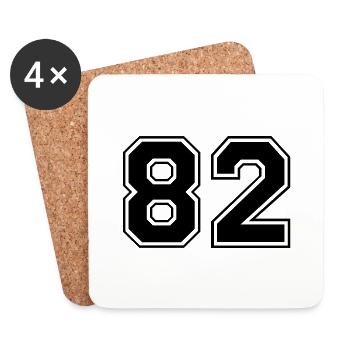 82 - Untersetzer (4er-Set) - Weiß - Vorne