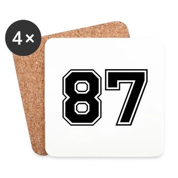 87 - Dessous de verre (lot de 4) - blanc - Devant