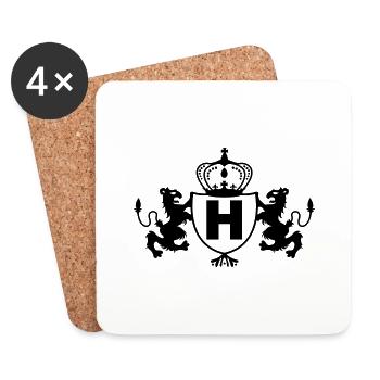 royal_wappen_h - Untersetzer (4er-Set) - Weiß - Vorne