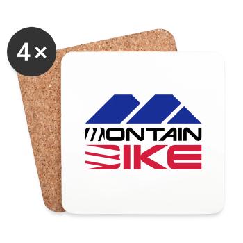 Montain Bike__V003 - Untersetzer (4er-Set) - Weiß - Vorne